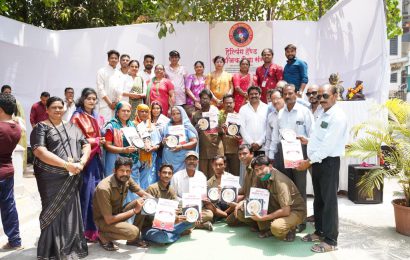 हेलपिंग हॅन्ड सामाजिक संस्थेचा चौथा वर्धापन दिन मोठ्या उत्साहात साजरा