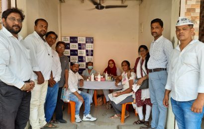 आपच्या वतीने आरोग्य शिबिराचे आयोजन ; २५० नागरिकांनी घेतला लाभ