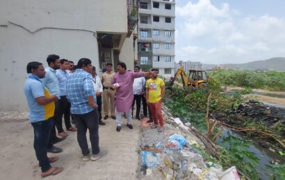 दिव्यातील नालेसफाईला अद्याप मुहूर्त नाहीच ! – मनसे आमदार राजू पाटील यांनी घेतला आढावा